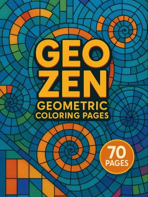 Geo Zen – 70 Geometric Coloring Designs