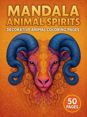 Mandala Animal Spirits – 50 Decorative Animal Pages