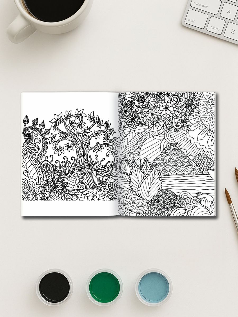 Nature's Calm – 135 Mandala Landscape & Scene Pages - Image 3