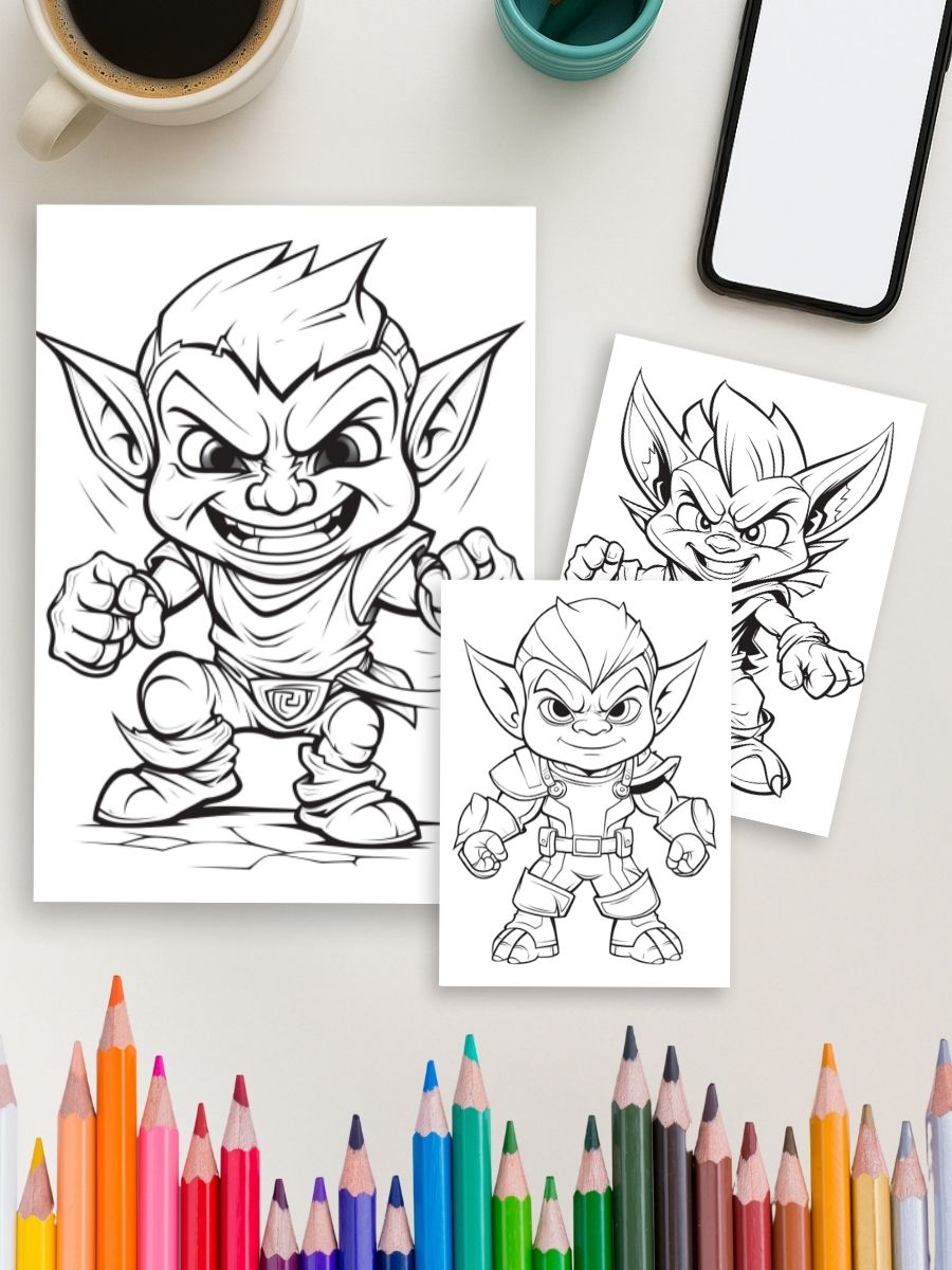 Goblins & Giggles – 50 Mischievous Pages for Kids - Image 3