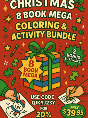 Christmas Coloring & Activity Mega Bundle