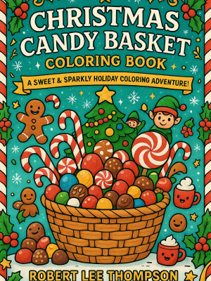 Christmas Candy Basket Coloring Book