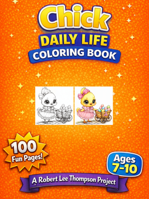 Chick Daily Life Coloring Book
