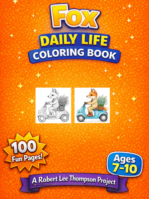 Fox Daily Life Coloring Book