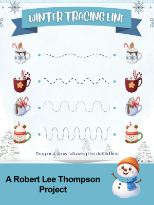 Winter Tracing Line Book