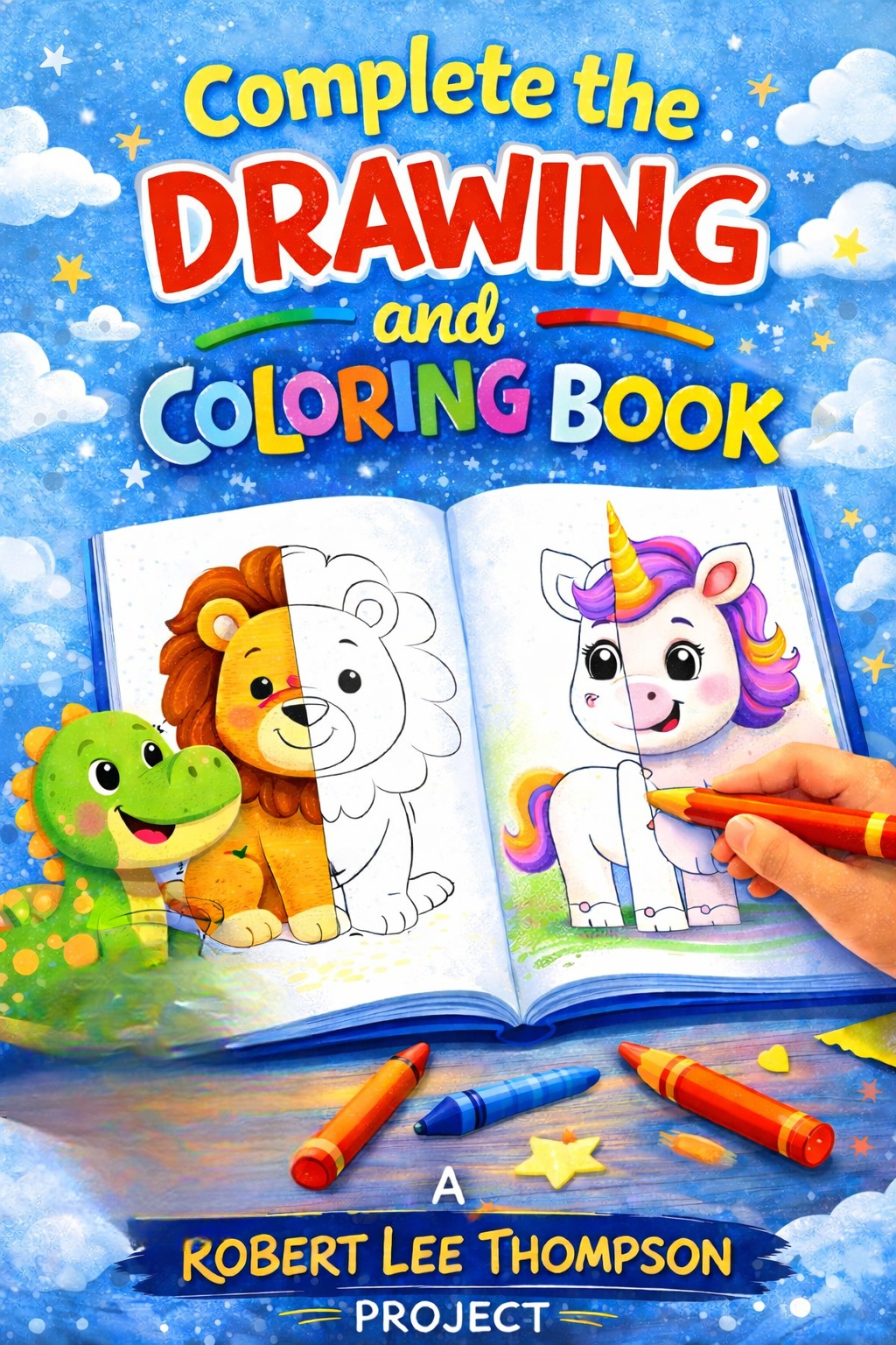 Complete the Drawing & Color Activity Book