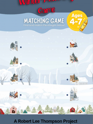 Winter Matching Game Book