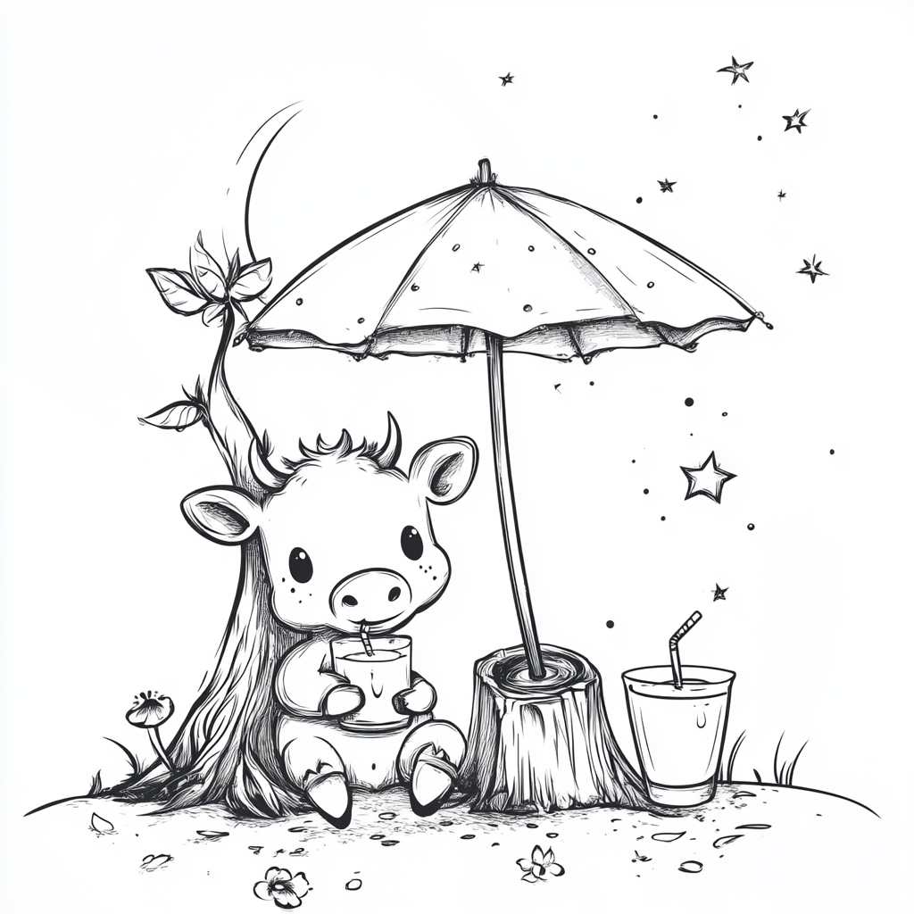 Cow Daily Life Coloring Book - Image 4