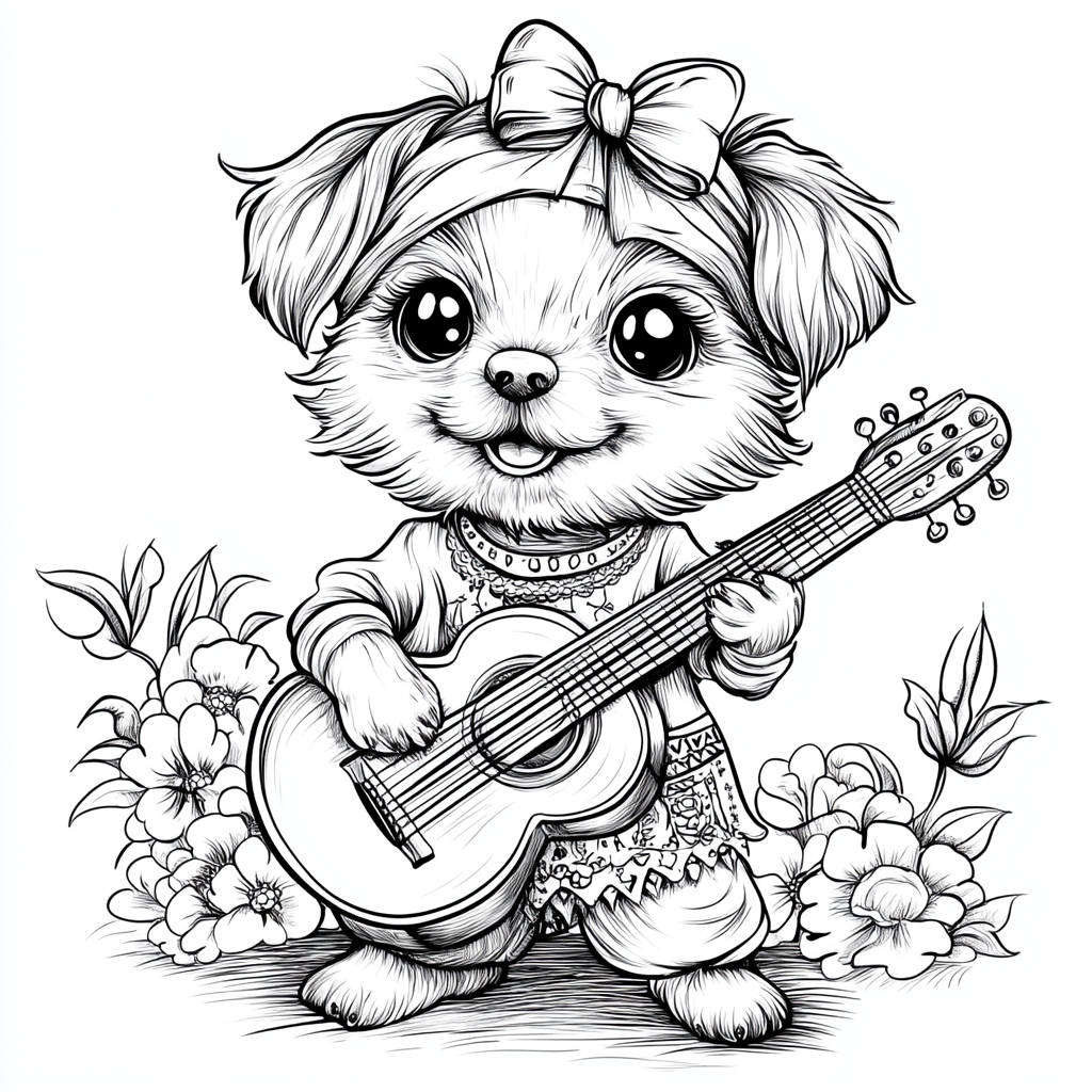 Dog Daily Life Coloring Book - Image 2