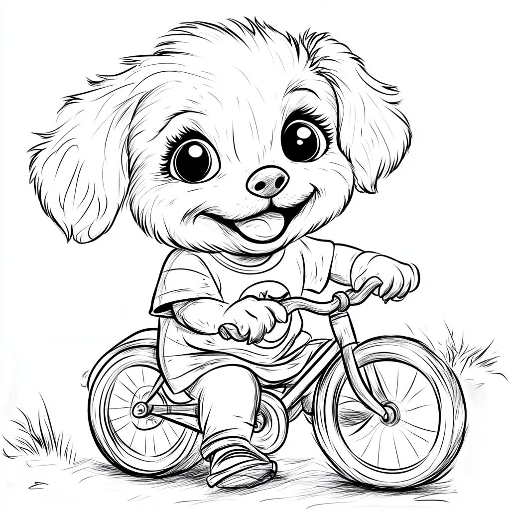 Dog Daily Life Coloring Book - Image 3