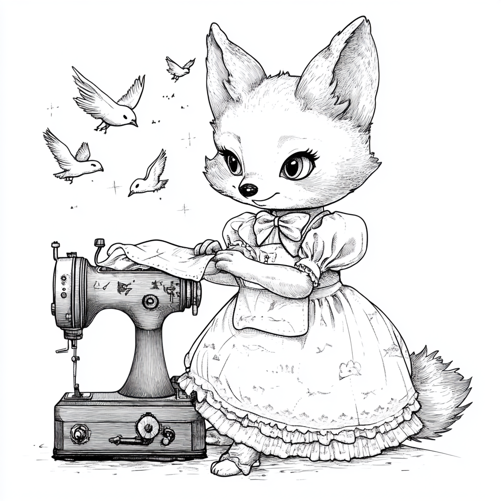 Fox Daily Life Coloring Book - Image 2