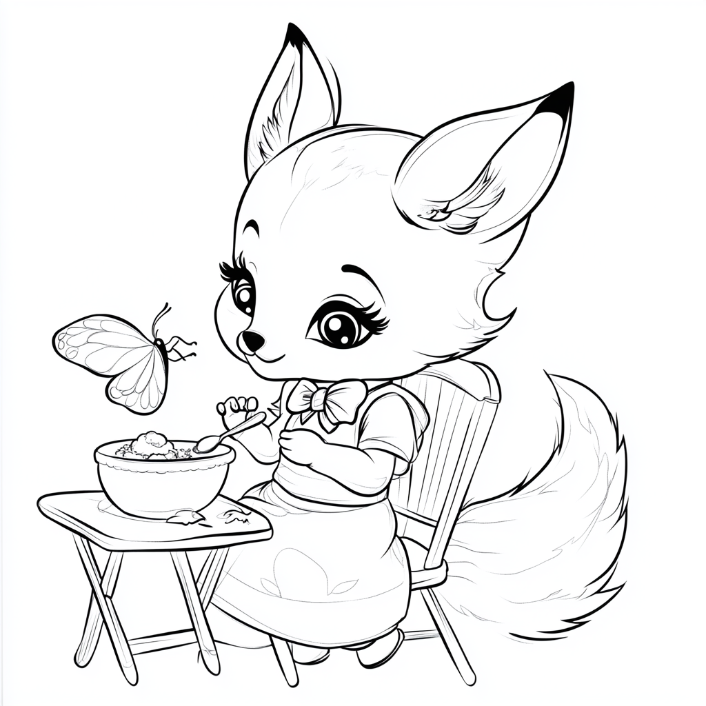 Fox Daily Life Coloring Book - Image 4