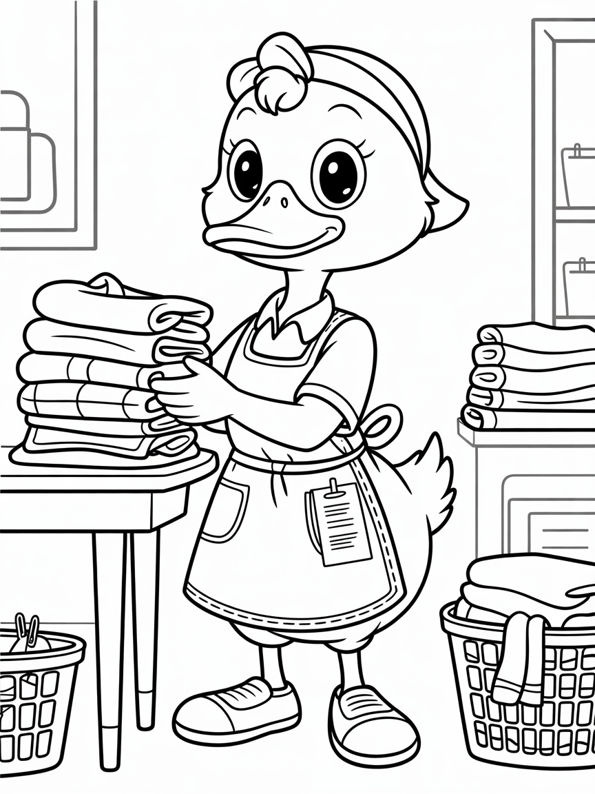 Duck — The Great Critter Cleanup Coloring Book - Image 2