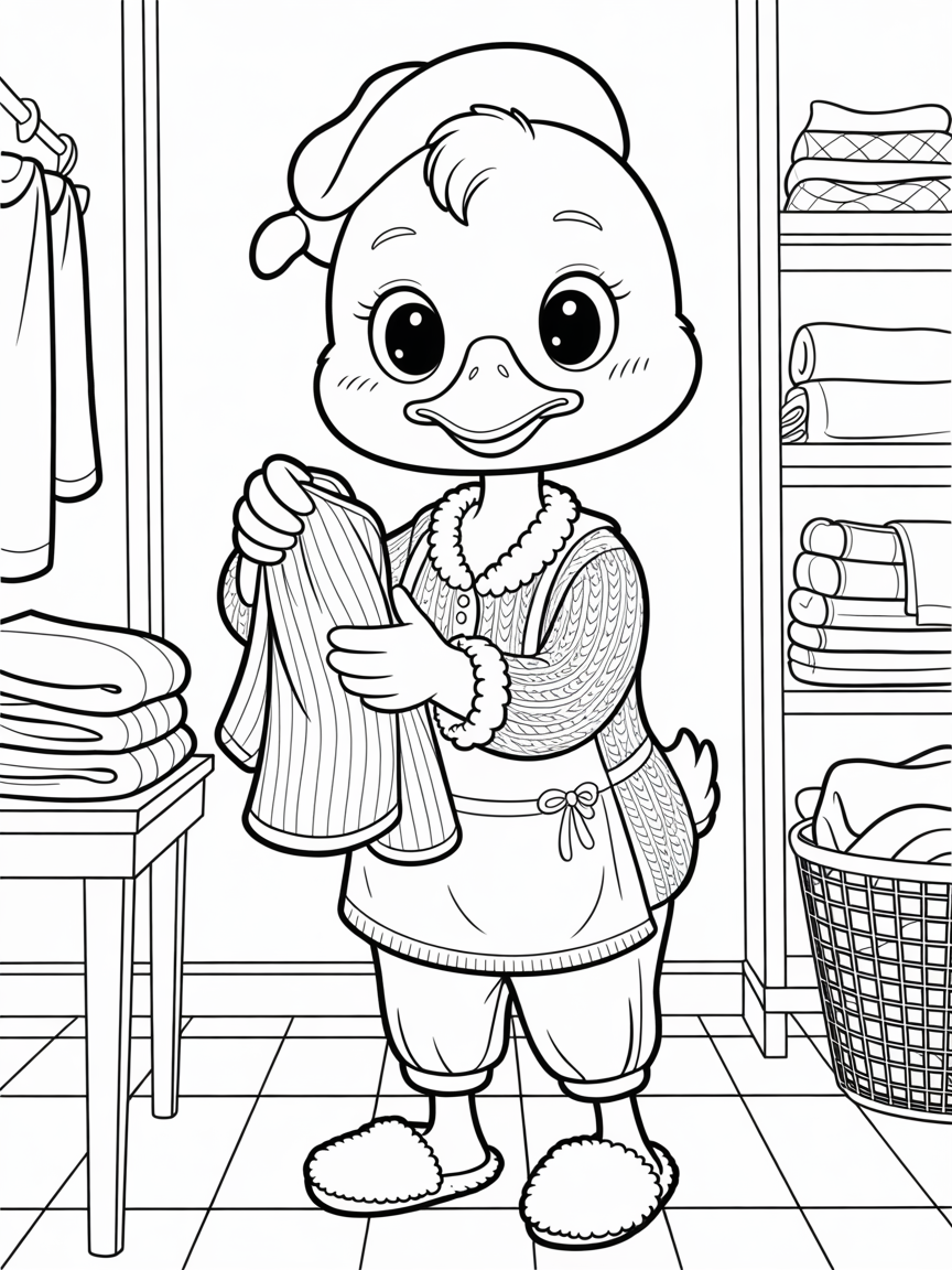 Duck — The Great Critter Cleanup Coloring Book - Image 3
