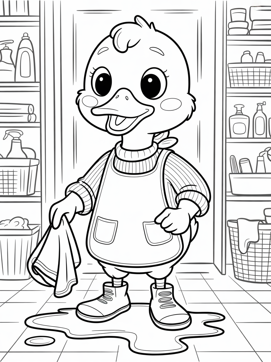 Duck — The Great Critter Cleanup Coloring Book - Image 4