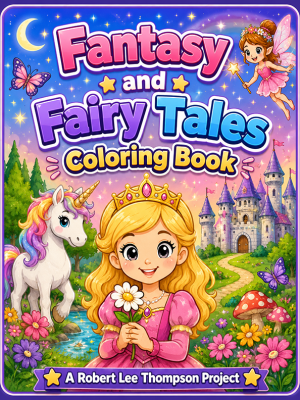 Fantasy and Fairy Tales Coloring Book*