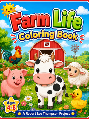 Farm Life Coloring Book