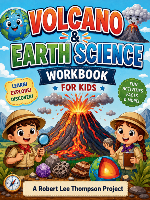 Volcano & Earth Science Workbook for Kids