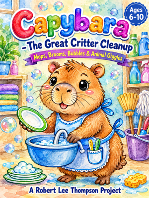 Capybara — The Great Critter Cleanup Coloring Book