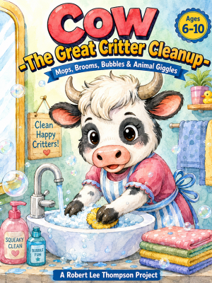 Cow – The Great Critter Cleanup Coloring Book