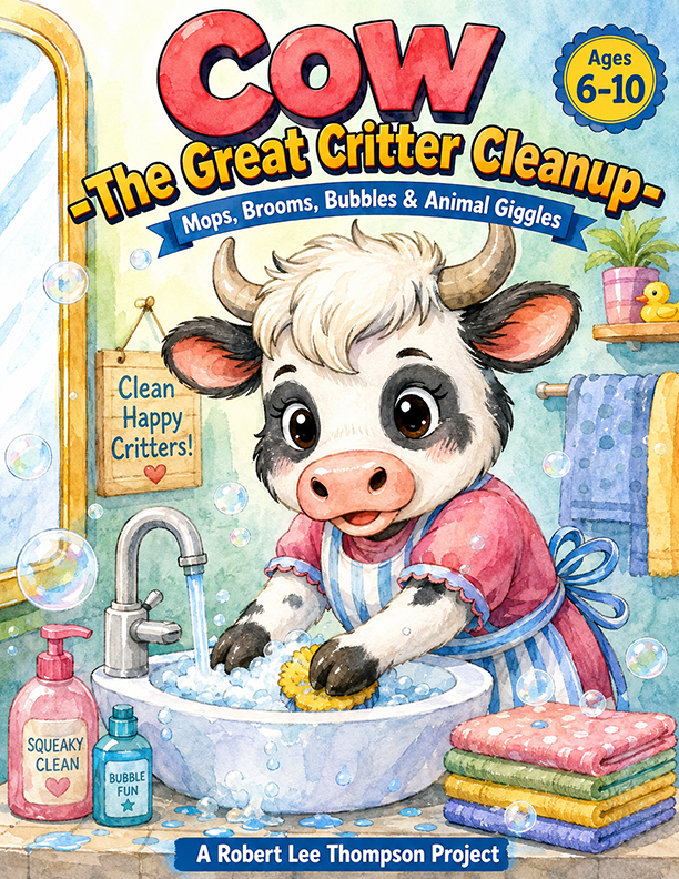 Cow – The Great Critter Cleanup Coloring Book