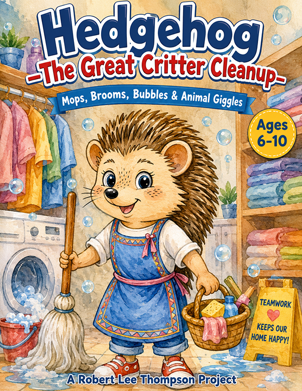 Hedgehog — The Great Critter Cleanup Coloring Book