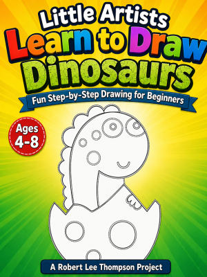 Little Artists Learn to Draw Dinosaurs