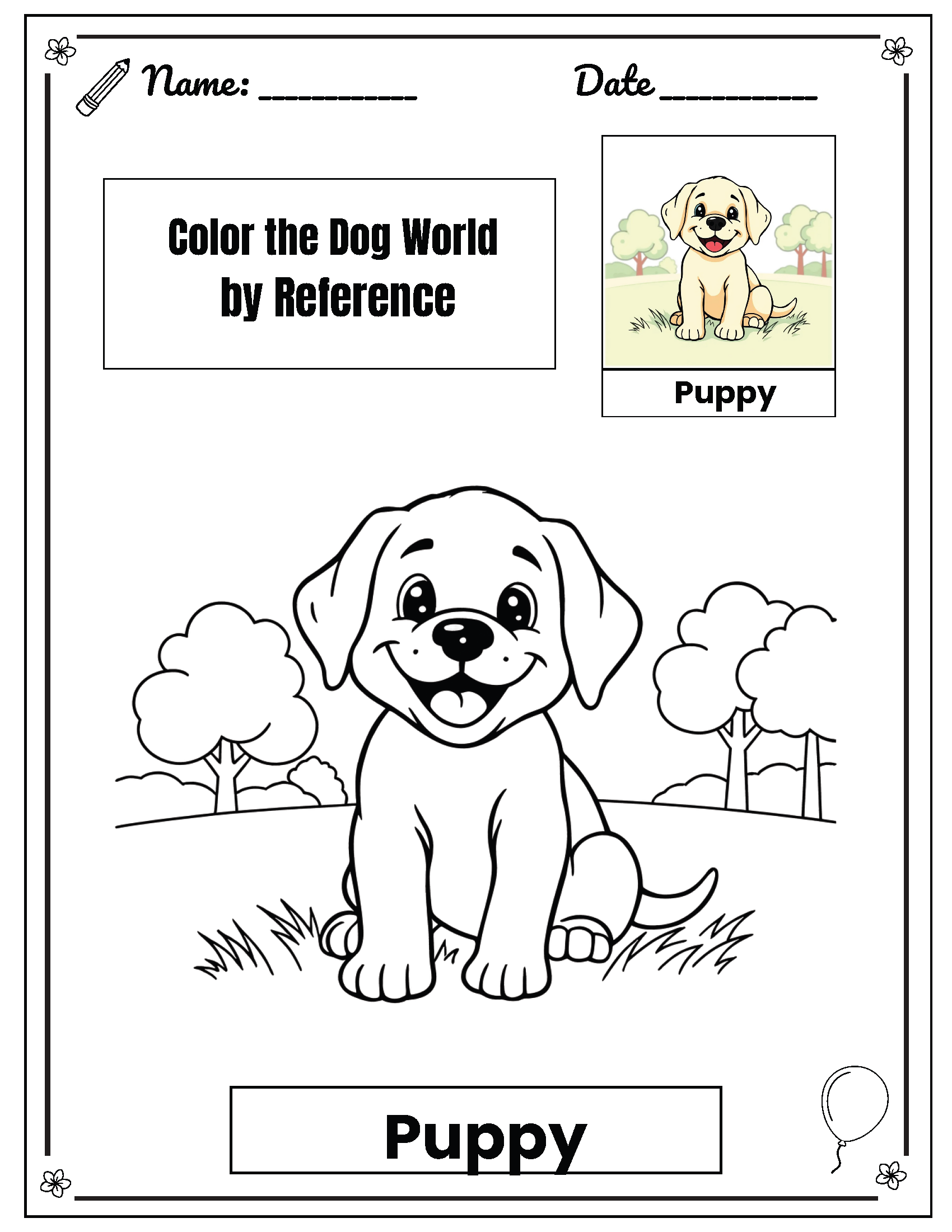 Dog World Coloring Book - Image 2